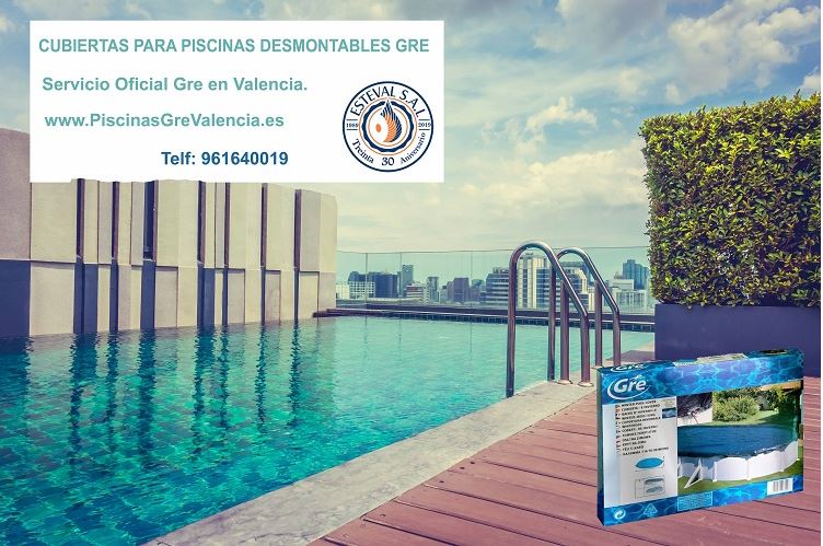 Cubiertas para piscinas desmontables gre