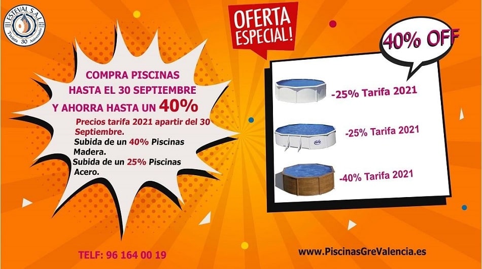 Oferta Especial en Piscinas desmontables