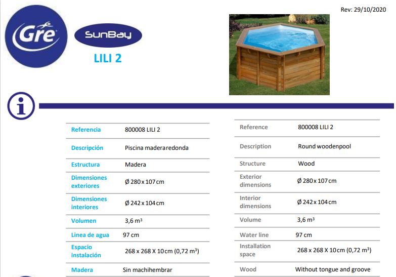 piscina de madera gre lili 2