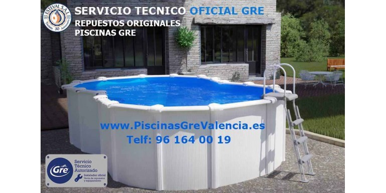 Recambios Piscinas GRE ❤️ Somos Servicio Técnico Oficial GRE en Valencia.